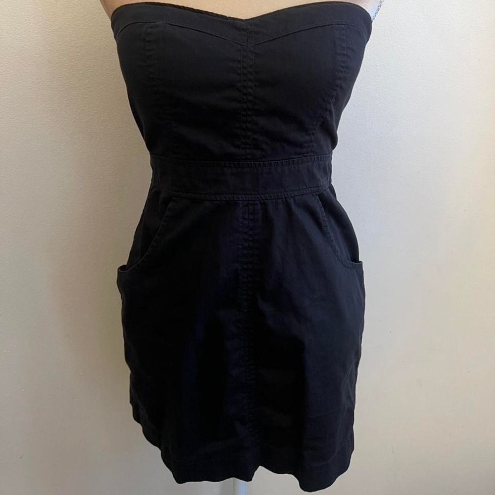yk2 forever 21 strapless mini dress with pockets